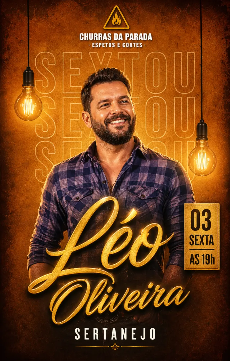 Post real gerado pelo PostFácil para divulgar show ao vivo